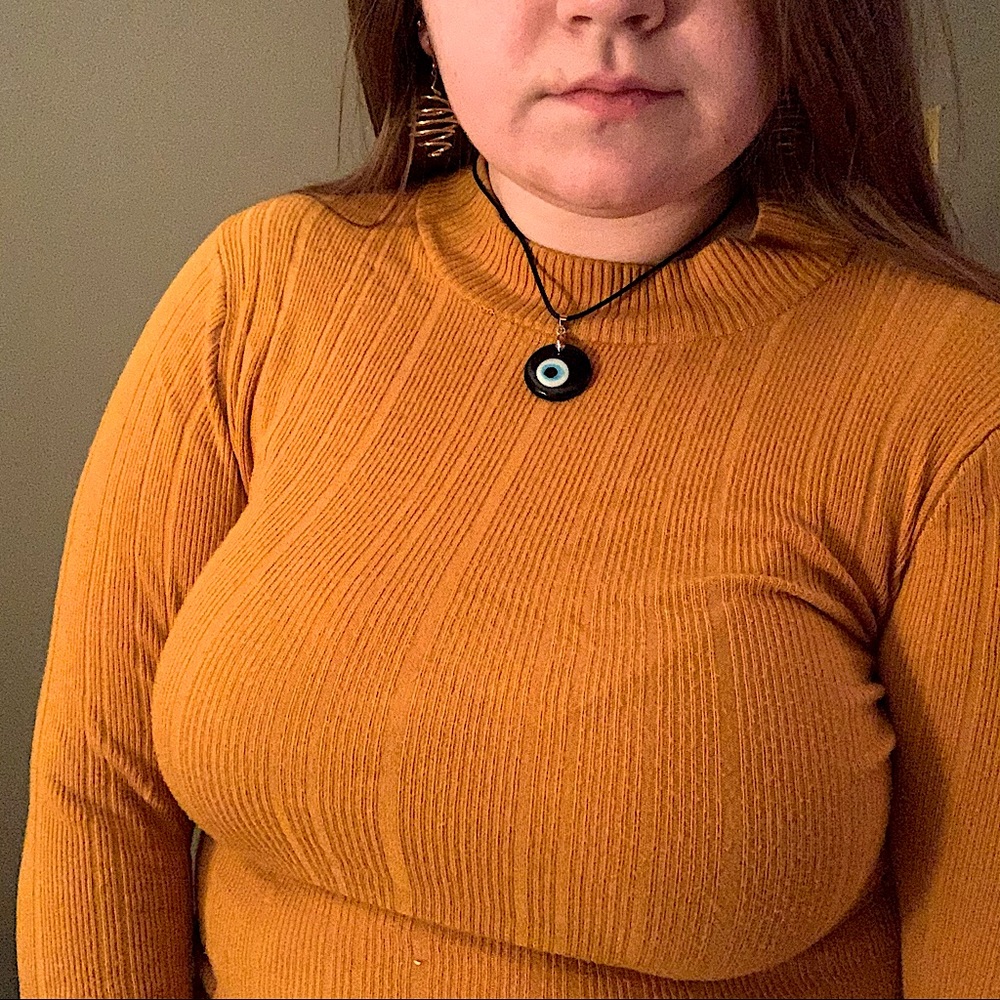 Yellow Long Sleeve Turtleneck